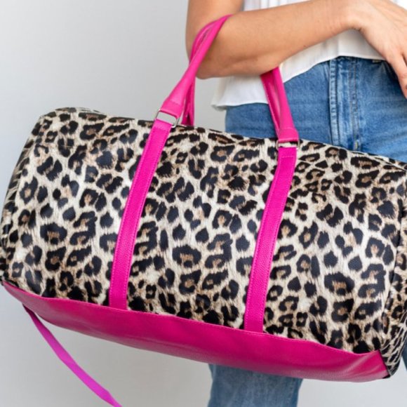 Leopard & Pink - Travel Duffel Bag - Picture 4 of 4